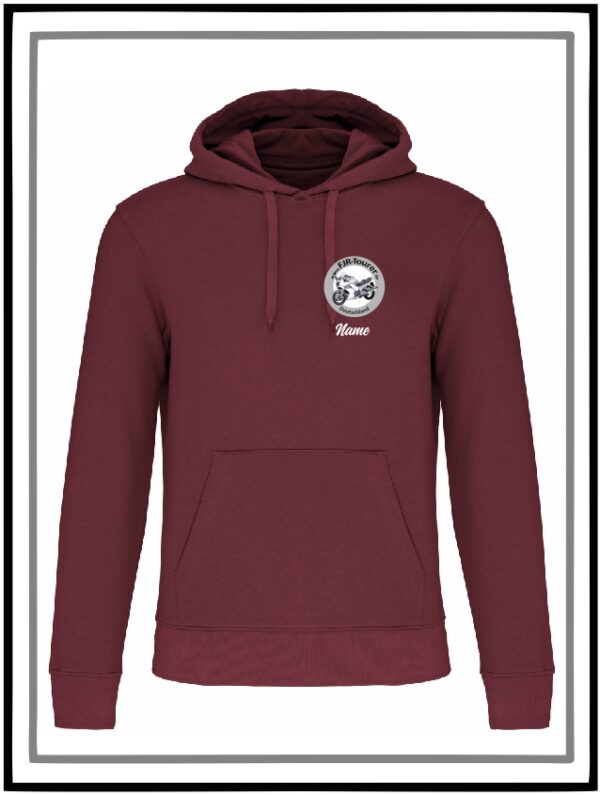 Hoodie 2025 FJR Weinrot – Bild 3